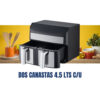 Freidora 9 litros digital, doble canasta/ doble panel