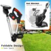 Corta cesped electrico plegable
